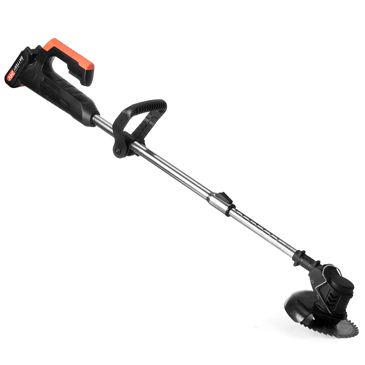 24V Rechargeable Electric Grass Trimmer Kit - Wireless Lawn Mower w/ 2 Batteries - Image 5