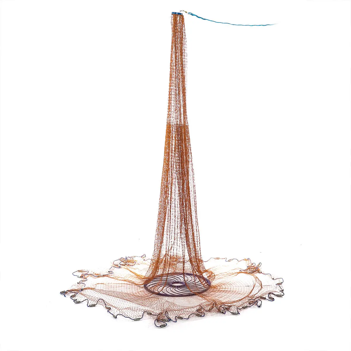 Easy Throw Manual Fishing Net - 4.2m 14FT Hand Net for Outdoor Hunting & Bait - Image 2