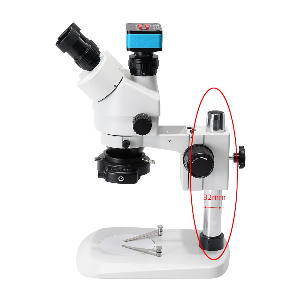 HAYEAR 25/32mm Metal Microscope Stand | Fixed Block Holder Bracket for Stereo Microscopes - Image 2