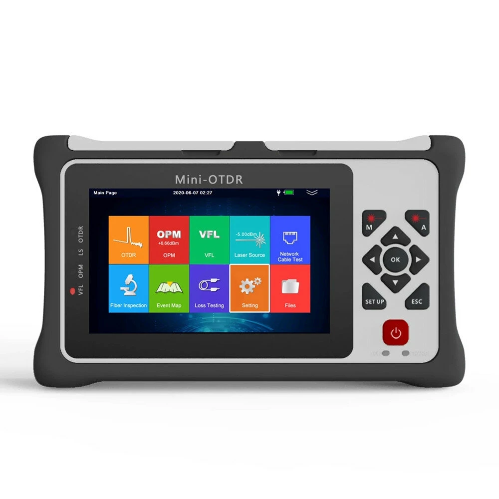 TM1100-A22S Portable Mini OTDR | 1550nm 22dB Fiber Optic Reflectometer | 4.3-Inch Touch Screen - Image 3