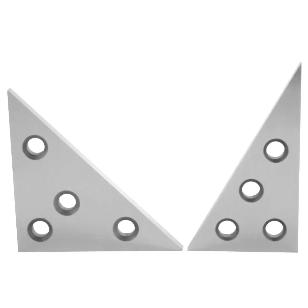 2PCS Solid Angle Plates Set | 30-60-90 & 45-45-90 Degrees | Precision +/- 20 Seconds | Machinist Tool - Image 4