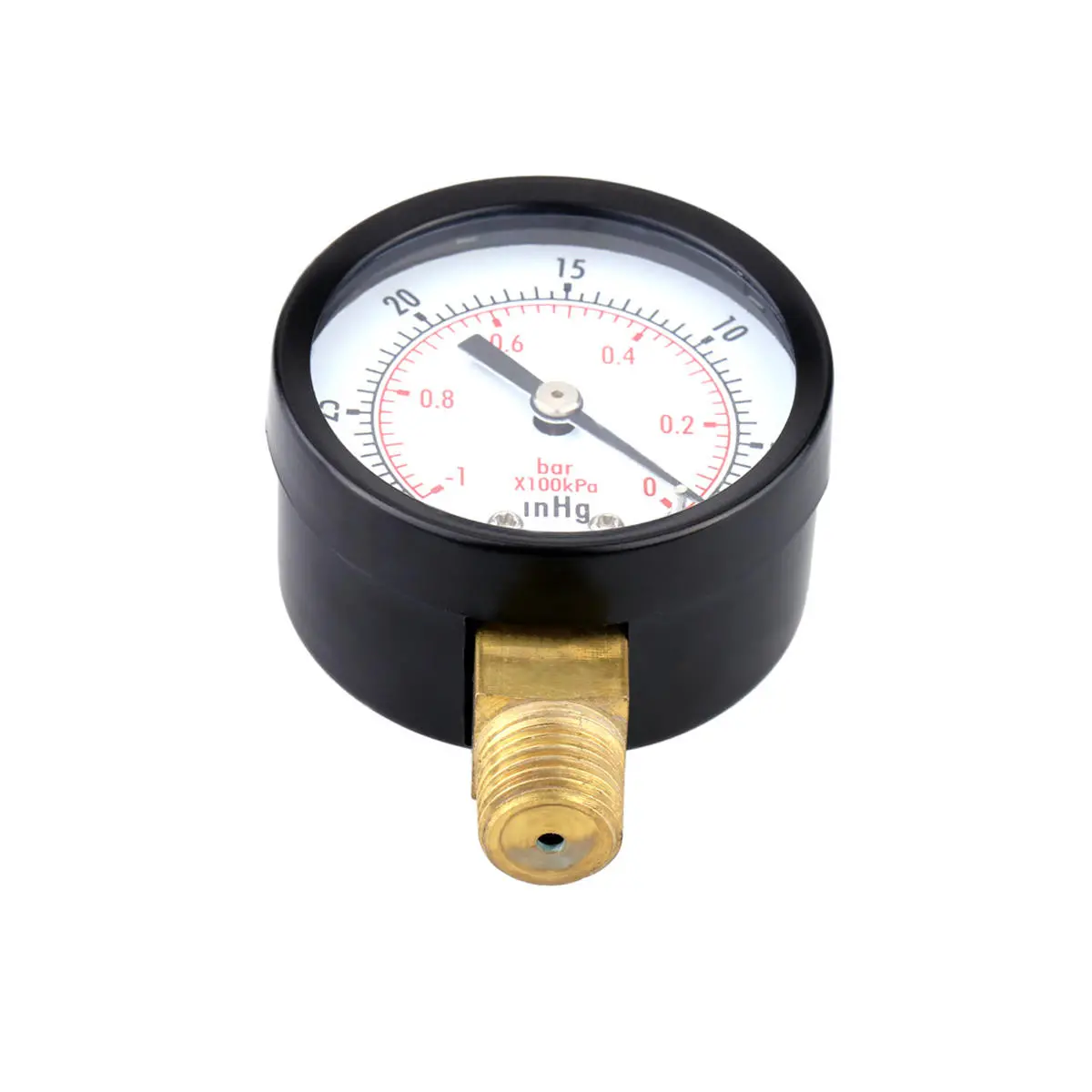 TS-50-1+1 Mini Vacuum Pressure Gauge | 50mm Manometer 0 to -30 inHg & -1 Bar - Image 5