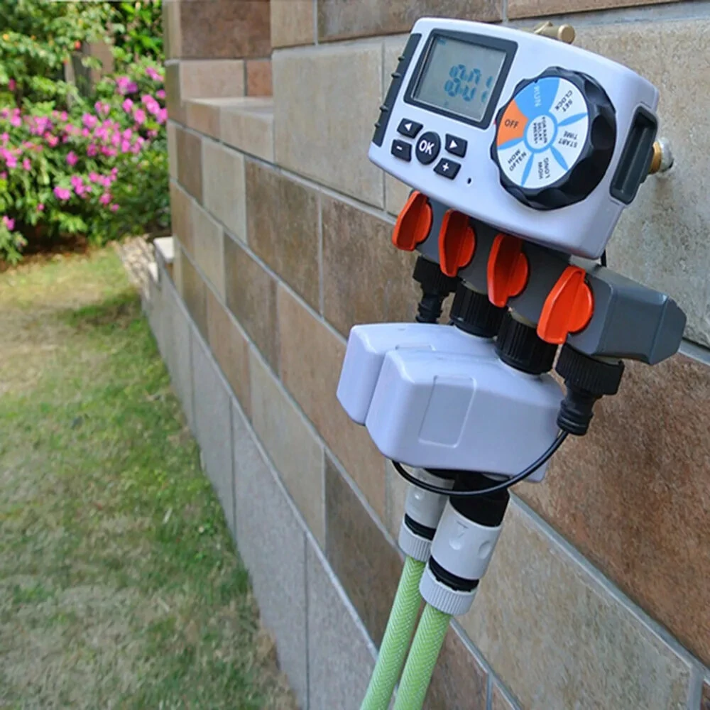 Aqualin DC 3V Irrigation Timer | 1-180 Min Customizable Timing | 4 Start Cycles & Rain-Sensor - Image 2