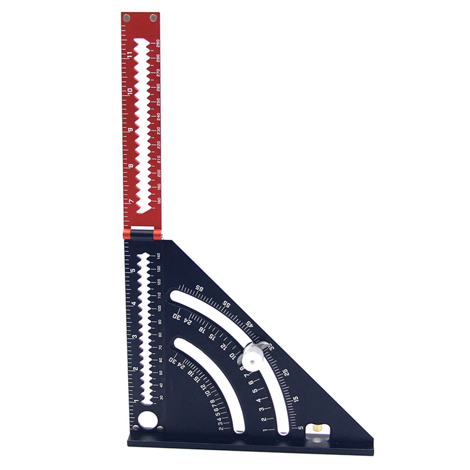2-in-1 Folding Aluminum Alloy Triangle Square Ruler | Extendable Arm Layout Tool - Image 5