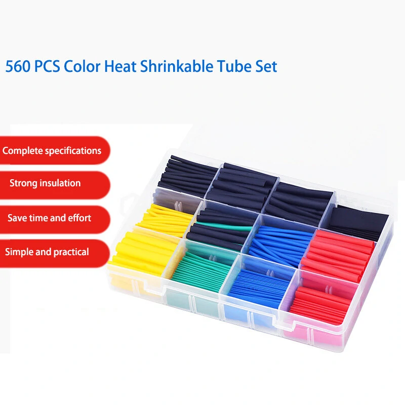 Heat Shrink Tubing Kit - 560pcs Polyolefin Wire Cable Sleeve Assortment - Image 5