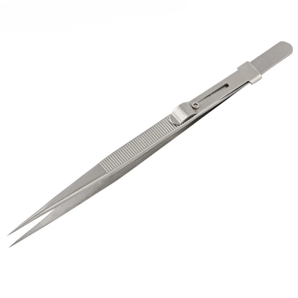 Precision Adjustable Slide Lock Anti-Static Tweezer - 6.38in - BrandModel - Image 5