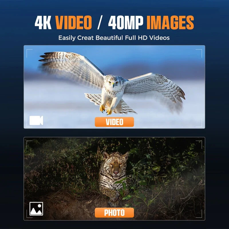 CIGMAN CNV02 Night Vision Binoculars | 4K Video 40MP Photos 8x Zoom - Image 3