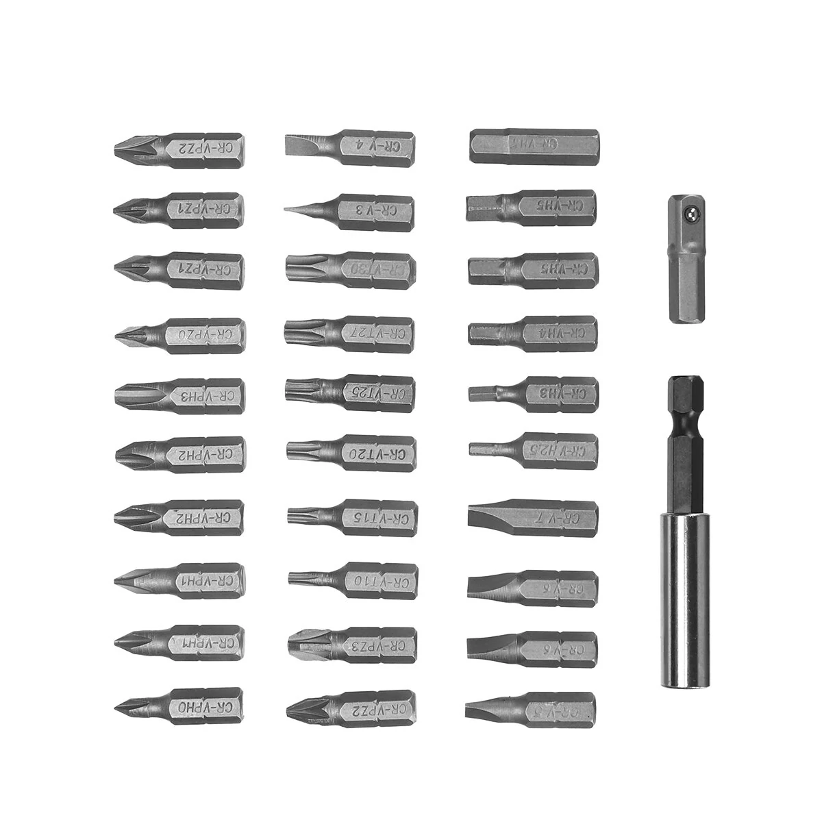 31PCS Drill Bits Set - PH PZ SL H T Sizes with 60mm Extension Rod | Heavy-Duty - Image 4