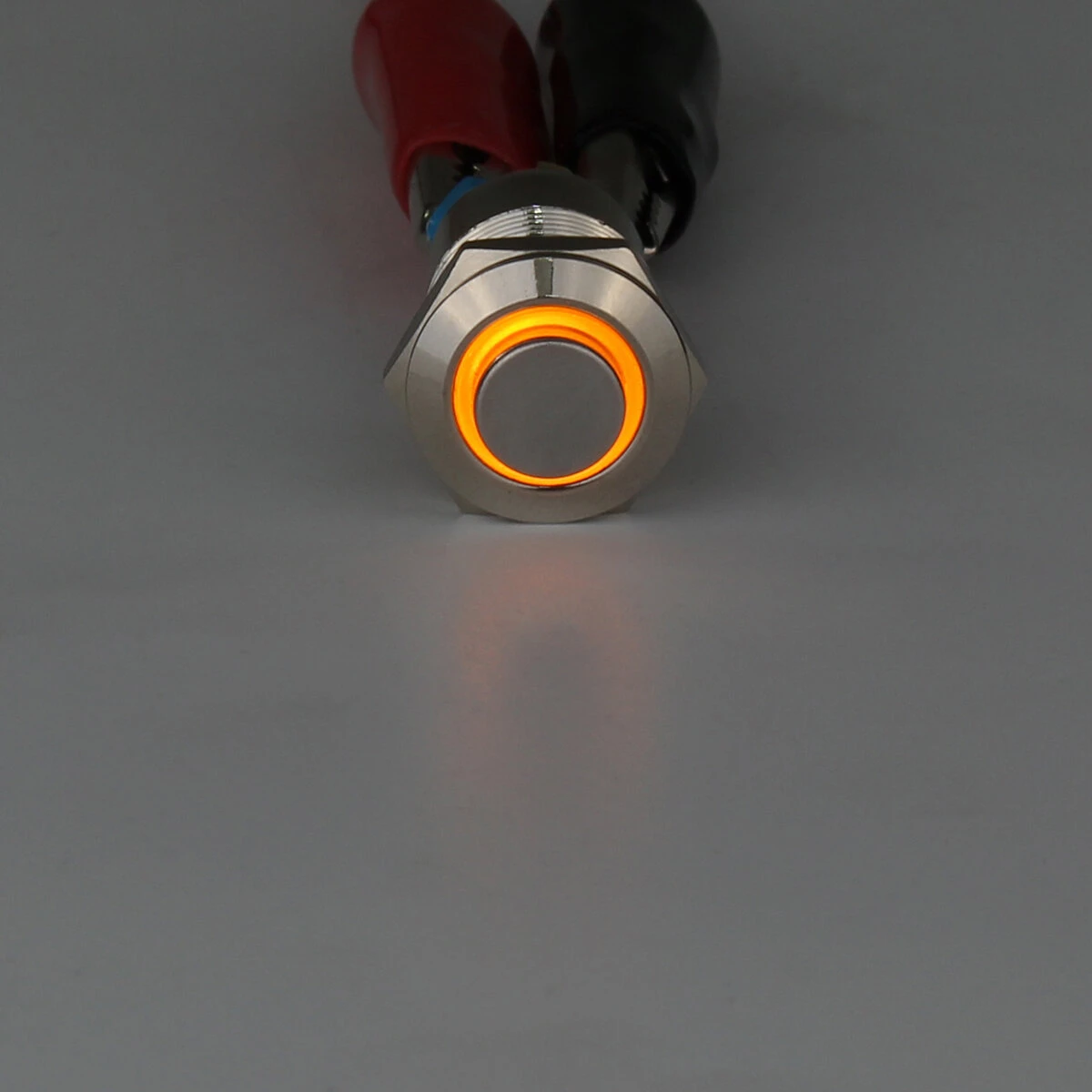 10pcs 12mm Yellow LED Metal Push Button Switch - 4Pin Latching & Waterproof - Image 2