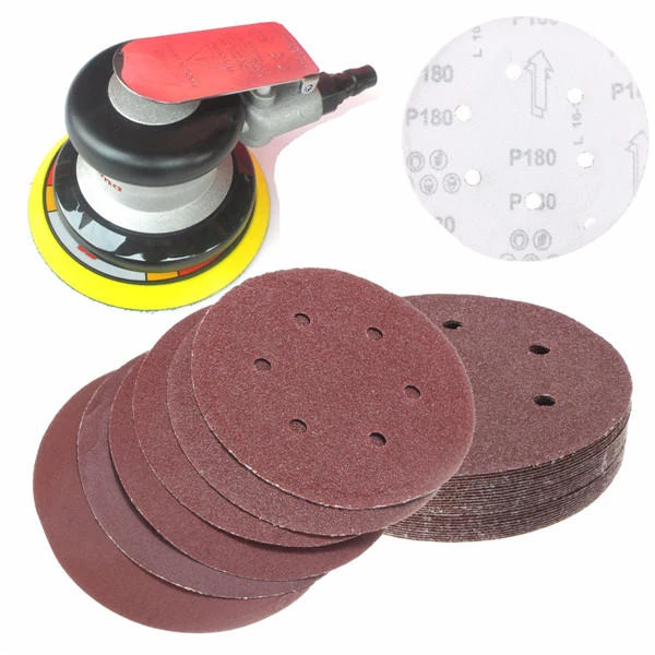 25pcs 6 Sanding Discs 40-240 Grit 6-Side Abrasive Paper for Sanding Tools - Image 2