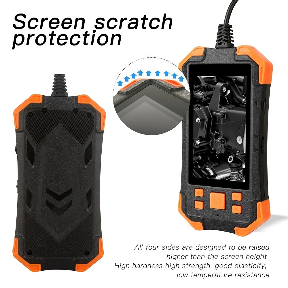 Industrial Borescope Camera | 4.3 Inch IPS Screen | 8mm Lens | IP67 Waterproof | Hard Wire Automotive & Pipeline Inspection - Image 5