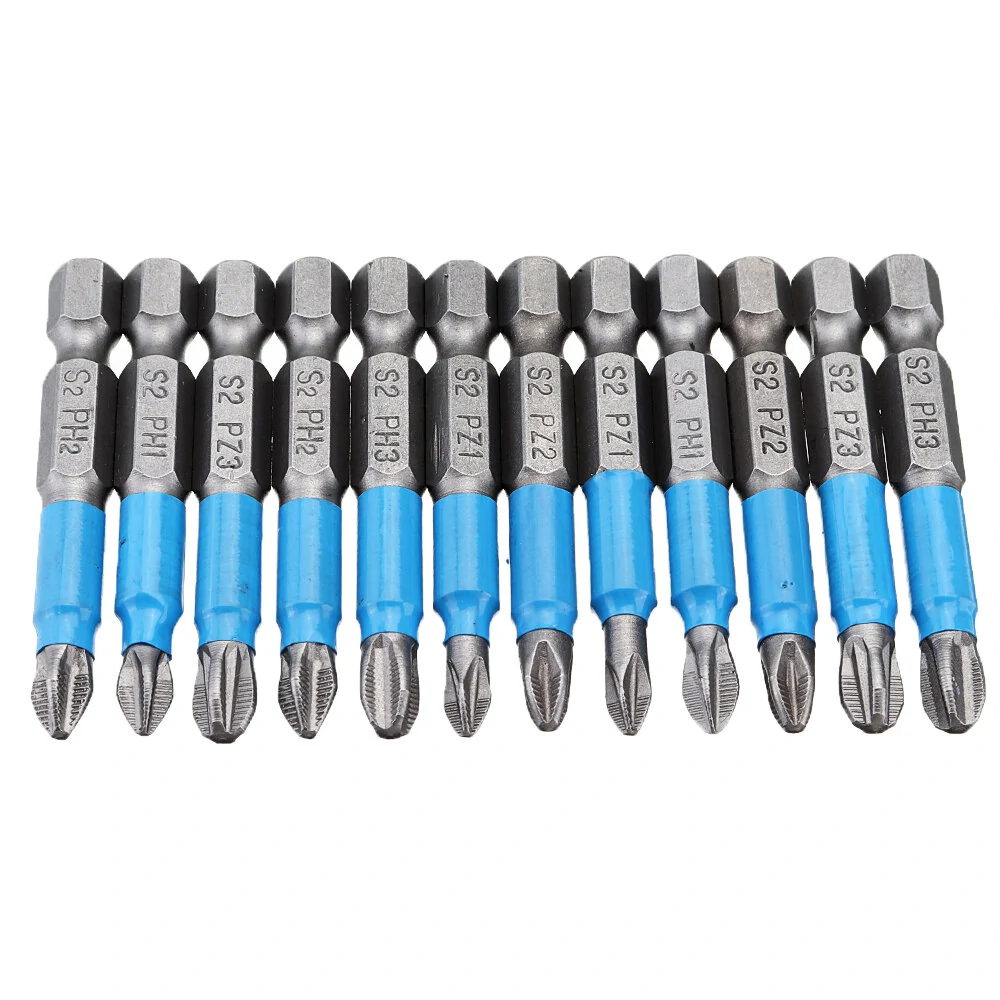 Drillpro 12pcs 1/4 Inch Hex Impact Screwdriver Bits | PH2 Phillips Magnetic Anti-Slip - Image 5