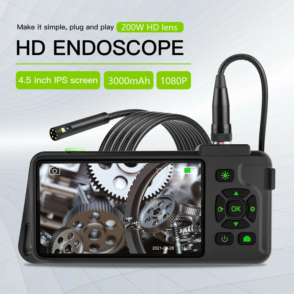 VISHRT 7.9mm Dual Lens Borescope | 4.5 IPS Color Screen | Waterproof Inspection Camera - Image 2