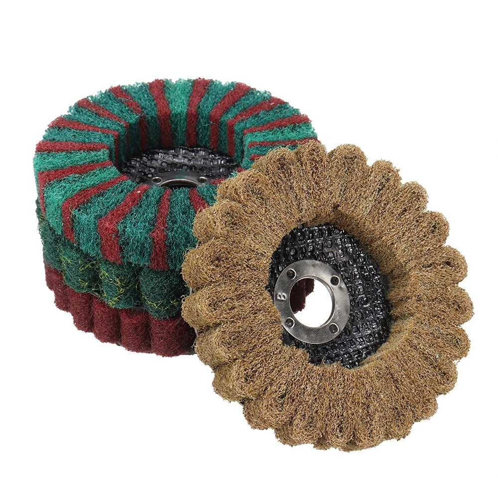 4 Inch 8Pcs Fiber Disc Polishing Wheel | Grinding Scouring Pad for Angle Grinder - Image 5