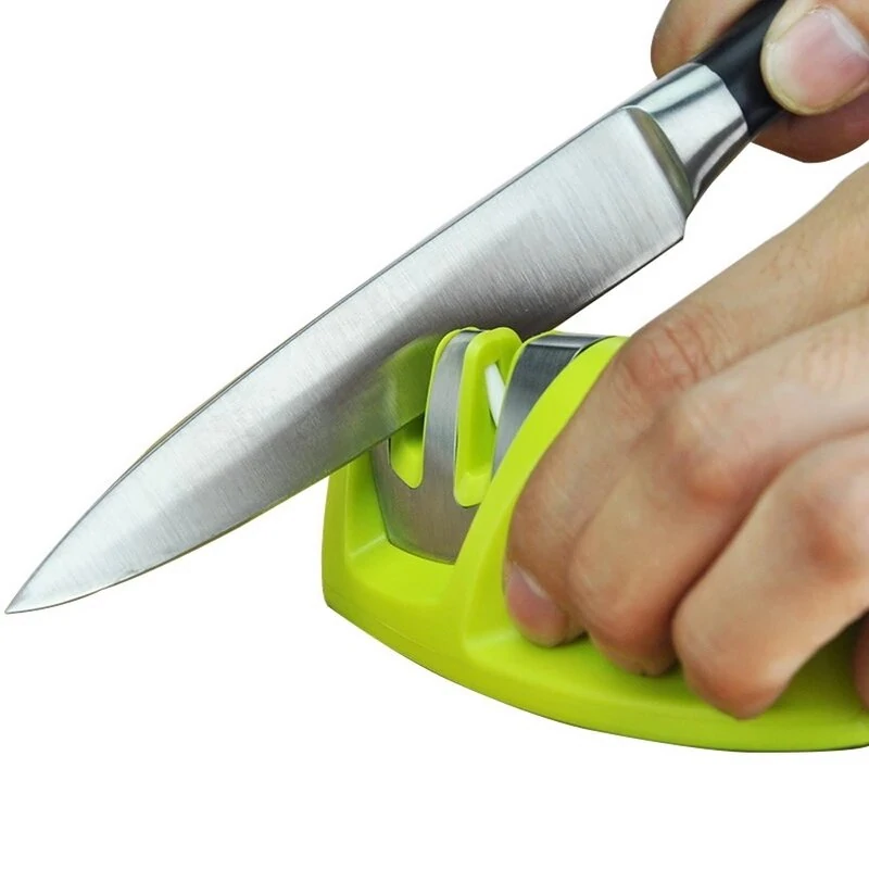 MYVIT 2-Stage Diamond & Ceramic Knife Sharpener - Kitchen Whetstone Tool - Image 3