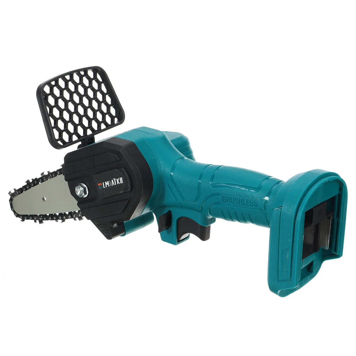 4In Mini Cordless Electric Chainsaw - One-Hand Rechargeable Saw w/ Pruning Cutter - Image 5