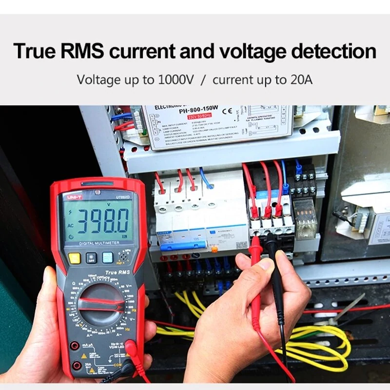 UNI-T UT89X True RMS Multimeter - NCV 20A AC DC Voltmeter Capacitance Tester - Image 2