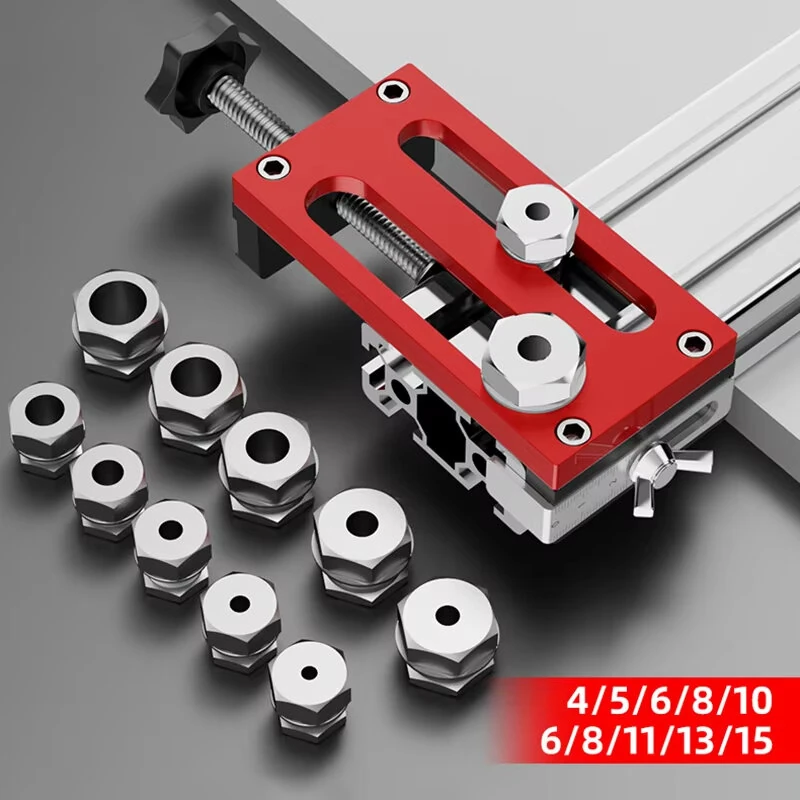 Universal Aluminum Profile Drilling Jig | Drill Sleeve & Punching Locator Tool - Image 3