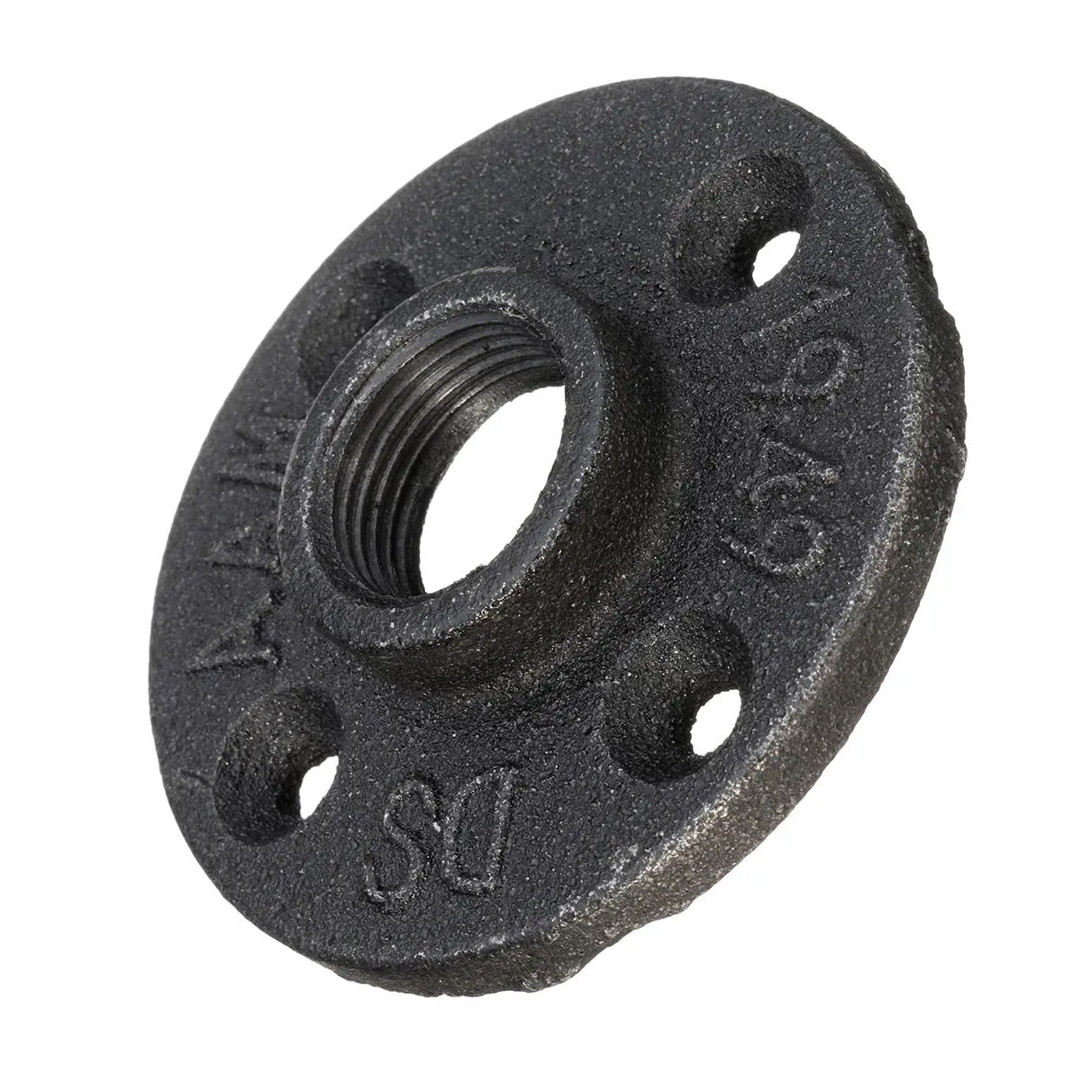 DN 15/20/25 Black Iron Pipe Floor Flange - Threaded Plumbing Fitting 4 Holes - Image 2