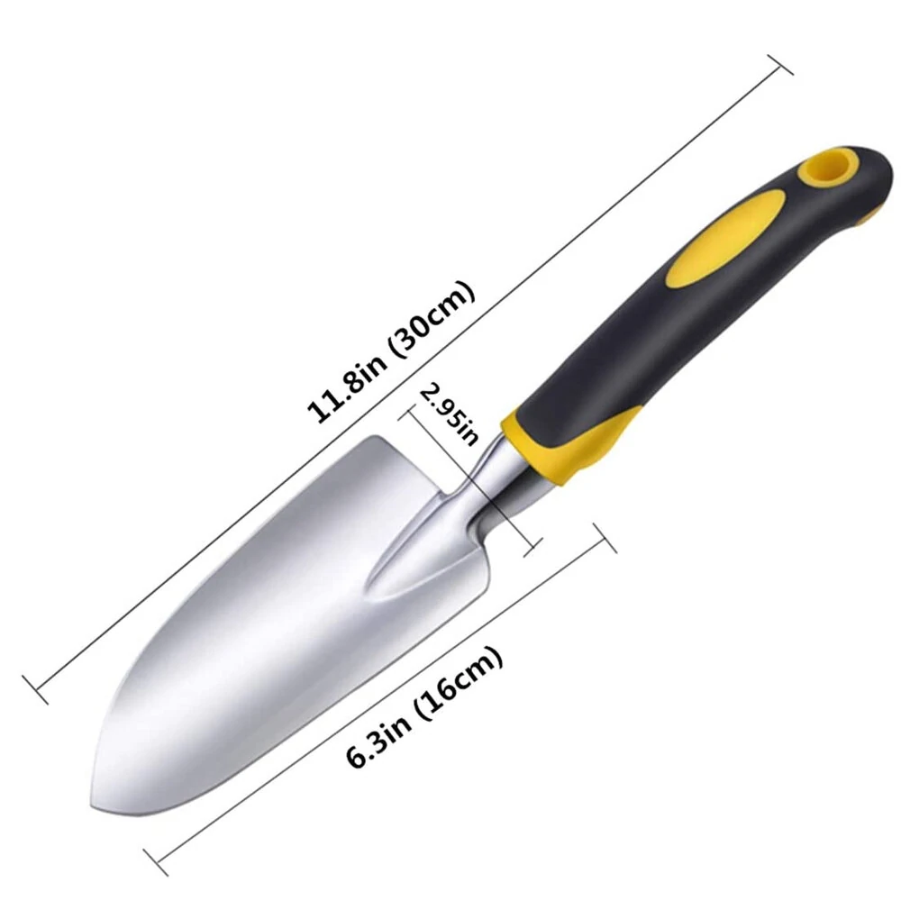 Garden Trowel Hand Shovel - Ergonomic Non-Slip Rubberized Handle for Planting & Weeding - Image 5