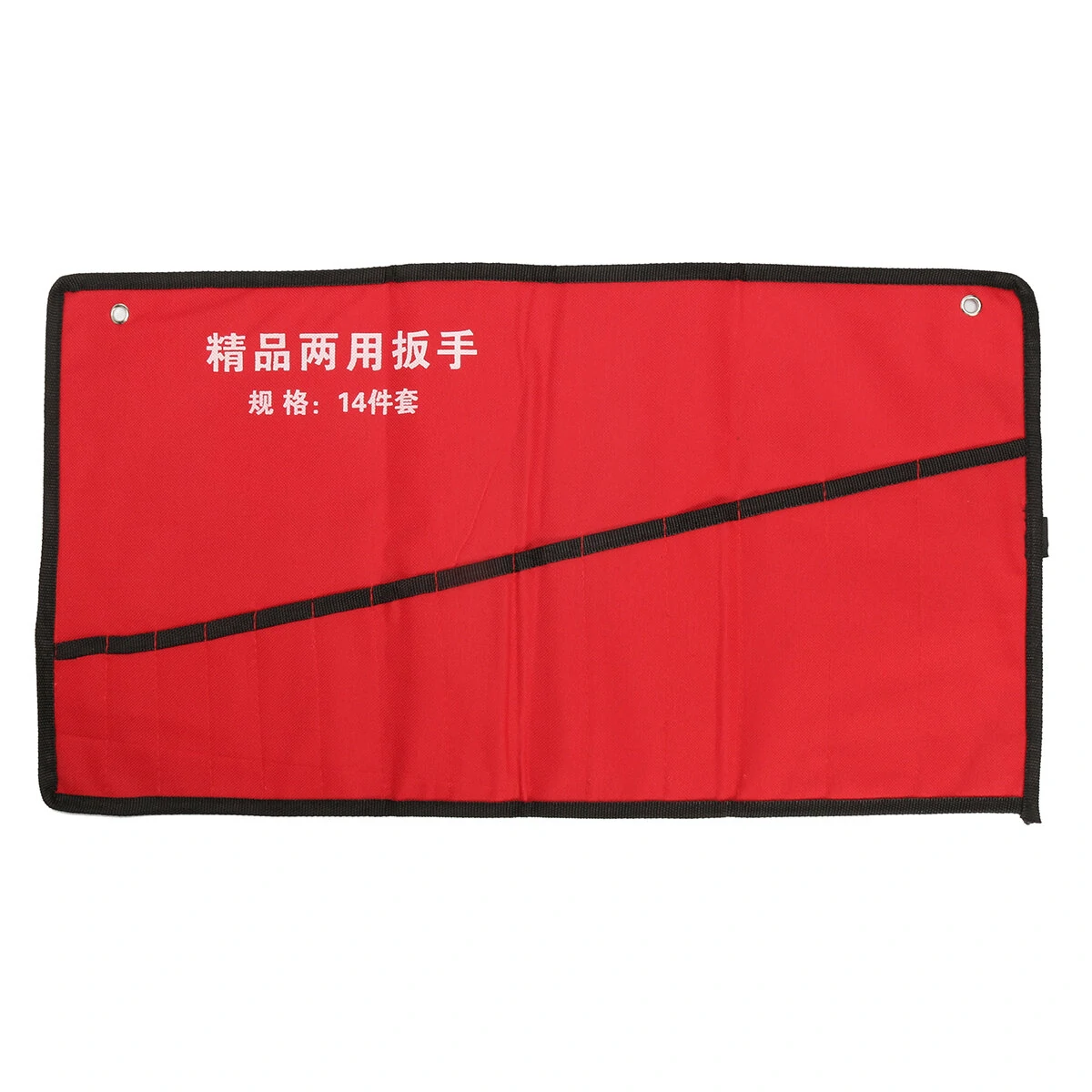 Canvas Tool Bag - 14 Pocket Roll-up Pouch for Wrenches & Spanners - Image 4