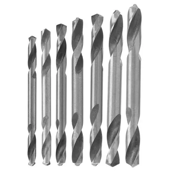 10pcs HSS Double Head Twist Drill Bits | 3.2-5.2mm Straight Shank Set - Image 2