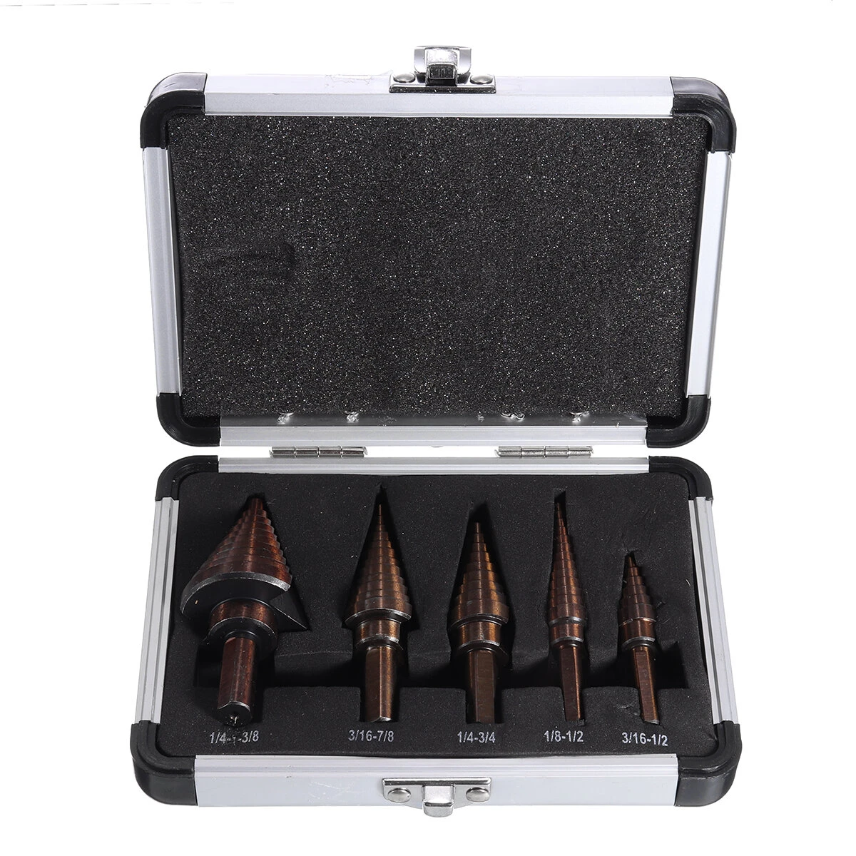British HSS Triangle Step Drill - 5pcs Hole Saw Cutter Set for Aluminum - Image 2