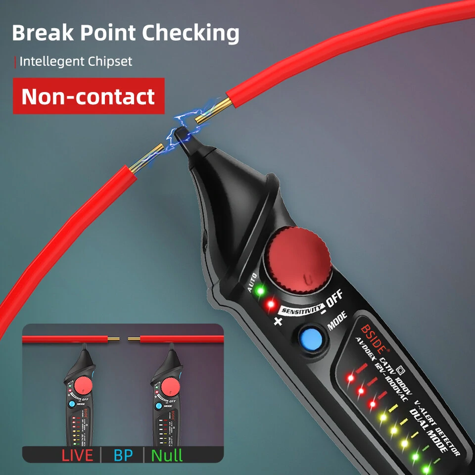 BSIDE AVD06 Professional Smart Tester - Non-Contact Voltage & Continuity Detector - Image 5
