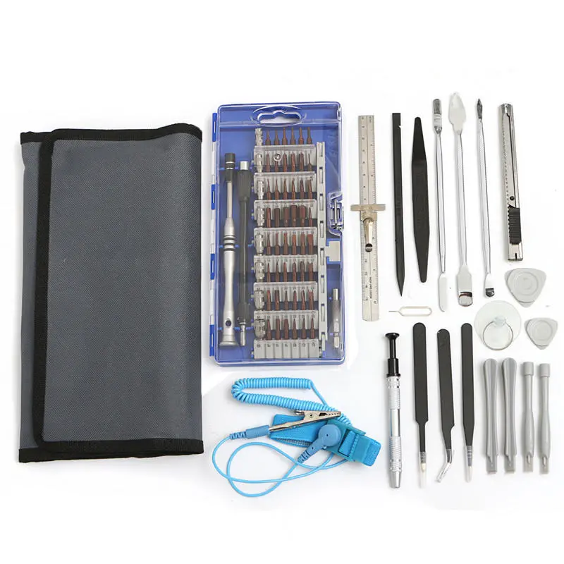 80 in 1 Screwdriver Repair Tool Kit | 3 Color Picks for Phone & Pad Opening - Image 3
