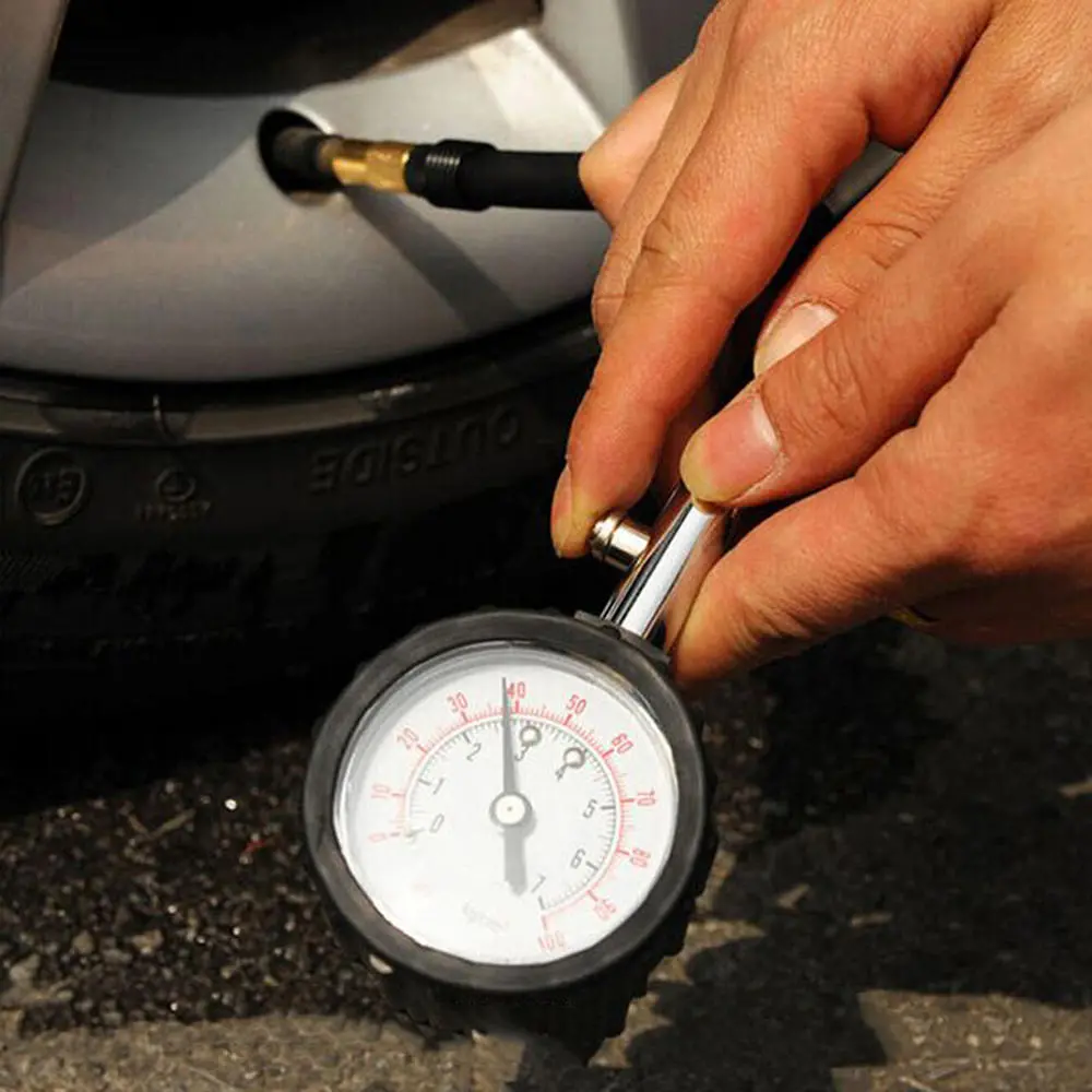 Long Tube Tire Pressure Gauge - Auto Car Bike Motor Tyre Air Meter Vehicle Tester - Image 4