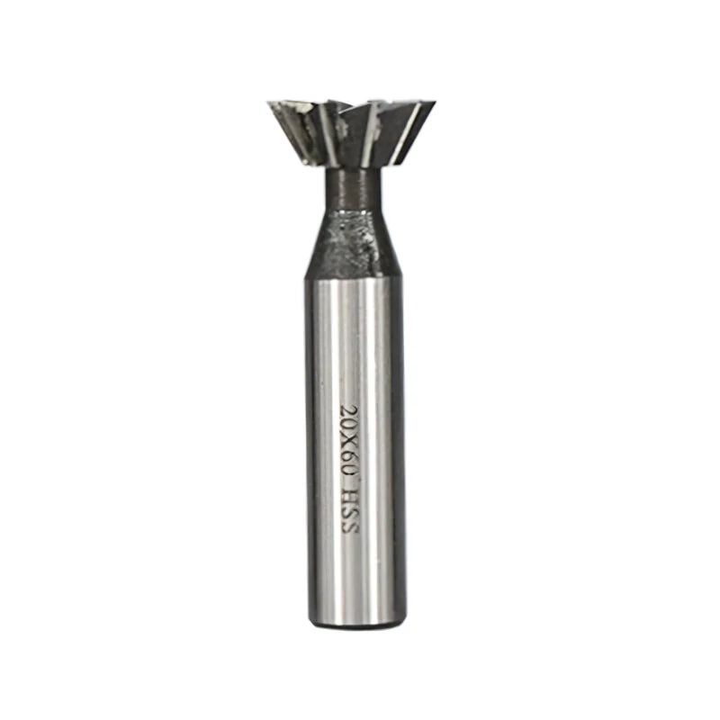 High Speed Steel Dovetail Milling Cutter - 10mm 10 Blade | 45° 60° CNC Router Bit - Image 4