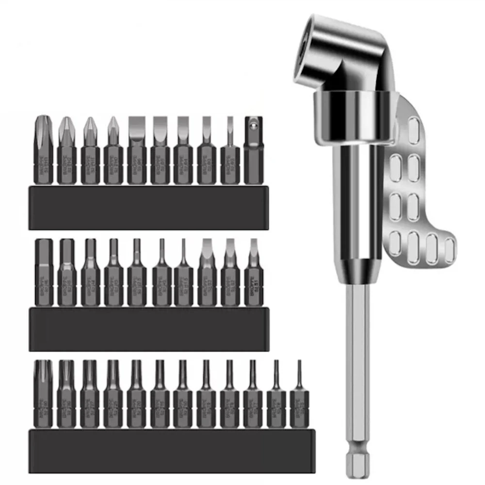 BROPPE 33Pcs Extended Turning Screwdriver Corner Device | Universal Bits Set - Image 3