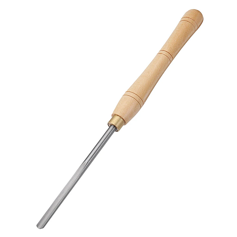 Drillpro High Speed Steel Wood Lathe Chisel | Wood Turning Tool with Wood Handle - Image 3
