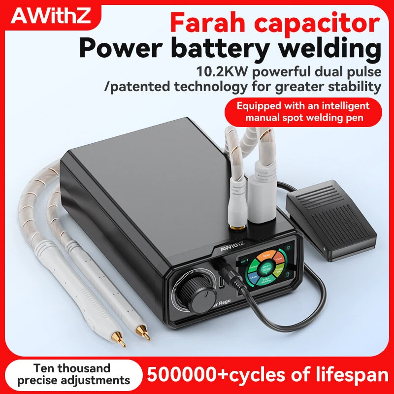 AWithZ UKF10 Spot Welding Machine | Super Capacitor | Portable & Compact | Manual/Auto Modes - Image 2