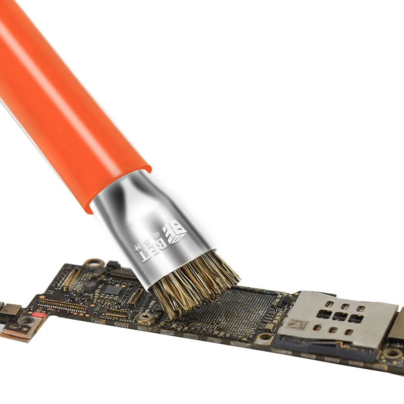 BEST BST-71 Double-Head Cleaning Brush | Boar Bristle & Antistatic | For Mobile Motherboard Repair - Image 3