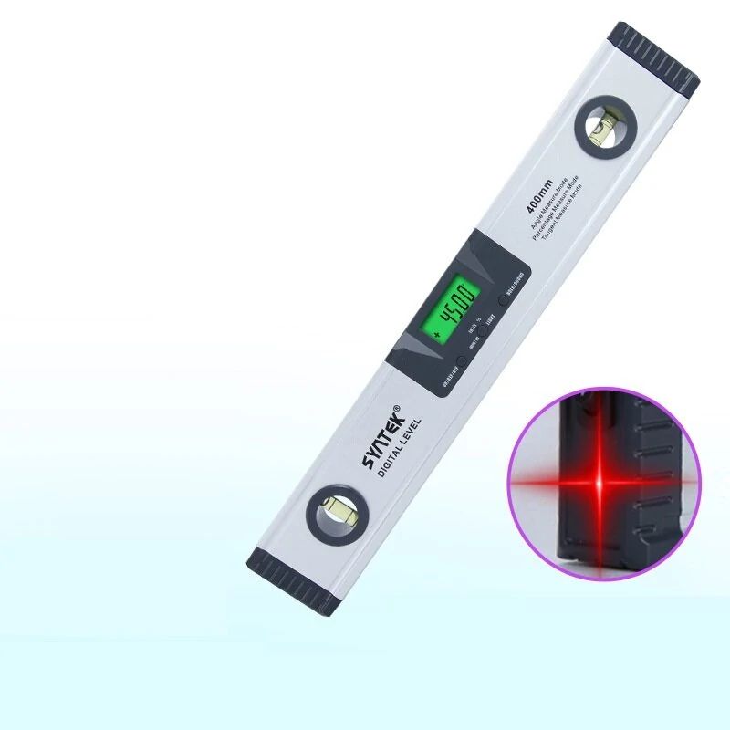 SYNTEK Digital Protractor | 0-400mm Range | 4 x 90° Laser Level & Angle Finder - Image 2