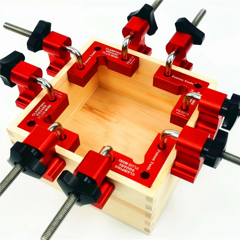 ENJOYWOOD 4-Piece 90 Degree Right Angle Clamp - Mini Woodworking Clamping Square - Image 2