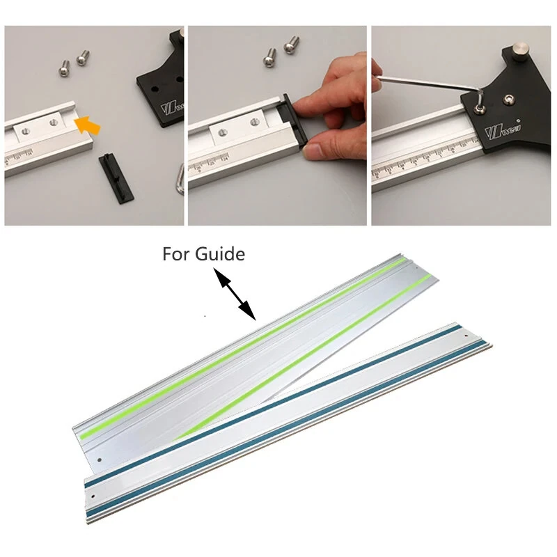 Wnew Track Saw Guide Rail System | Parallel Rail for Makita & Festool | Woodworking Joining Set - Image 3
