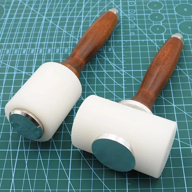 Woodworking Hammer - Solid Wood Handle & Nylon Head - Lightweight Stamping Tool - Image 2