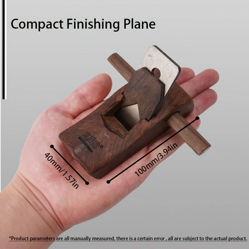 Ebony Wood Hand Plane - 30mm High Carbon Steel Blade | Non-Slip Grip for Precision Smoothing - Image 4
