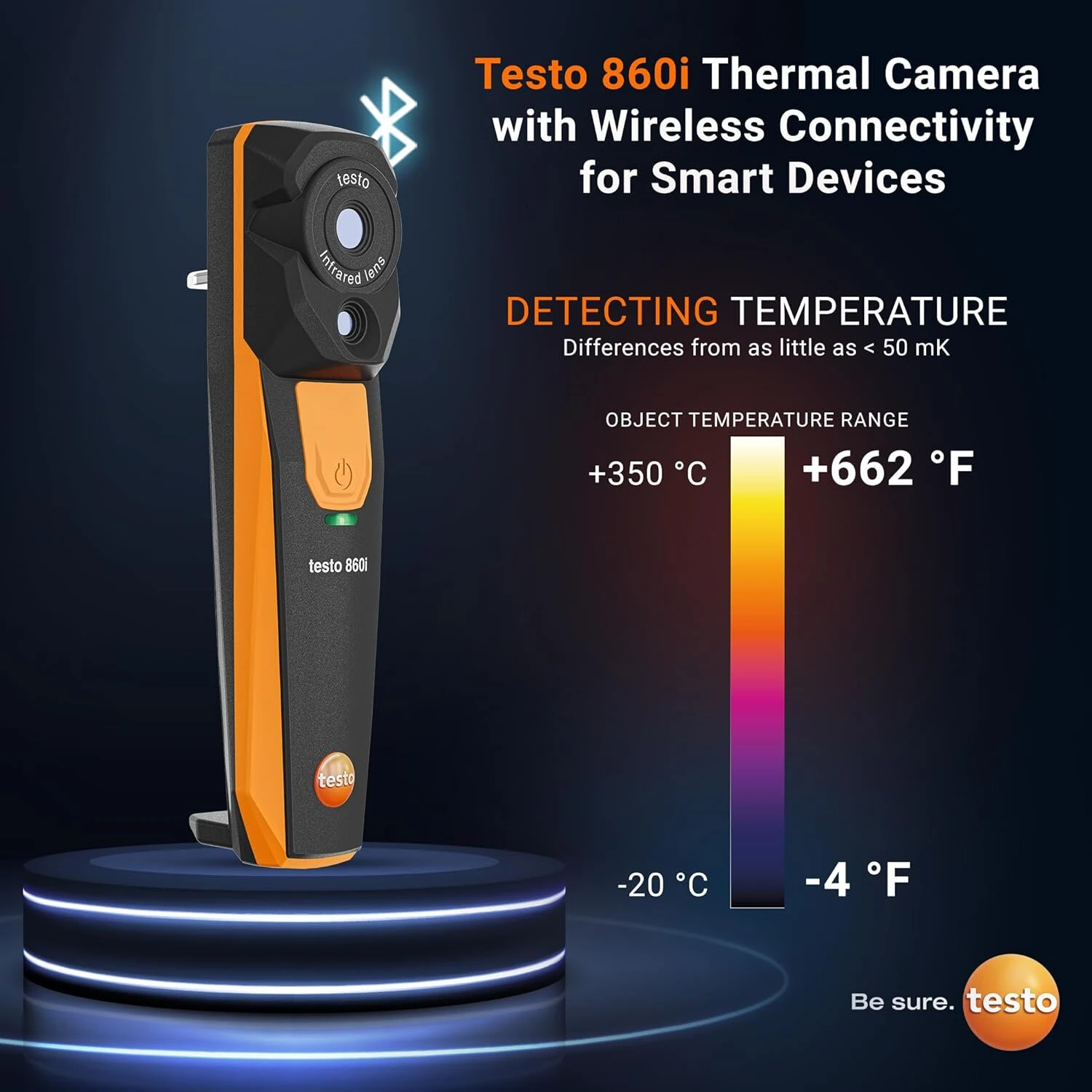 Testo 860i Wireless Thermal Imaging Camera - 256x192 IR Resolution | Smartphone Connected | -4 to 662°F Range | Testo Smart App - Image 2