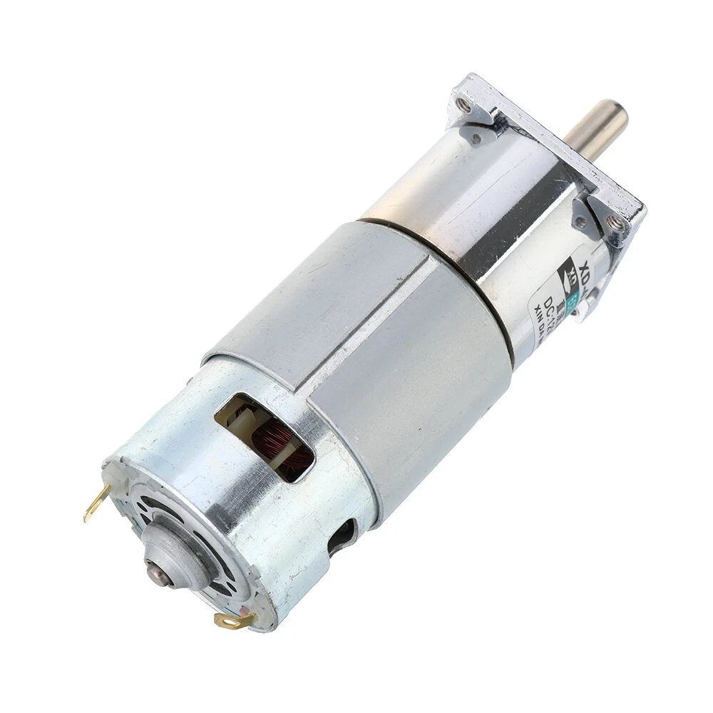 Machifit 775 DC 24V Gear Motor - 10-100 RPM Reversible with Bracket - Image 3