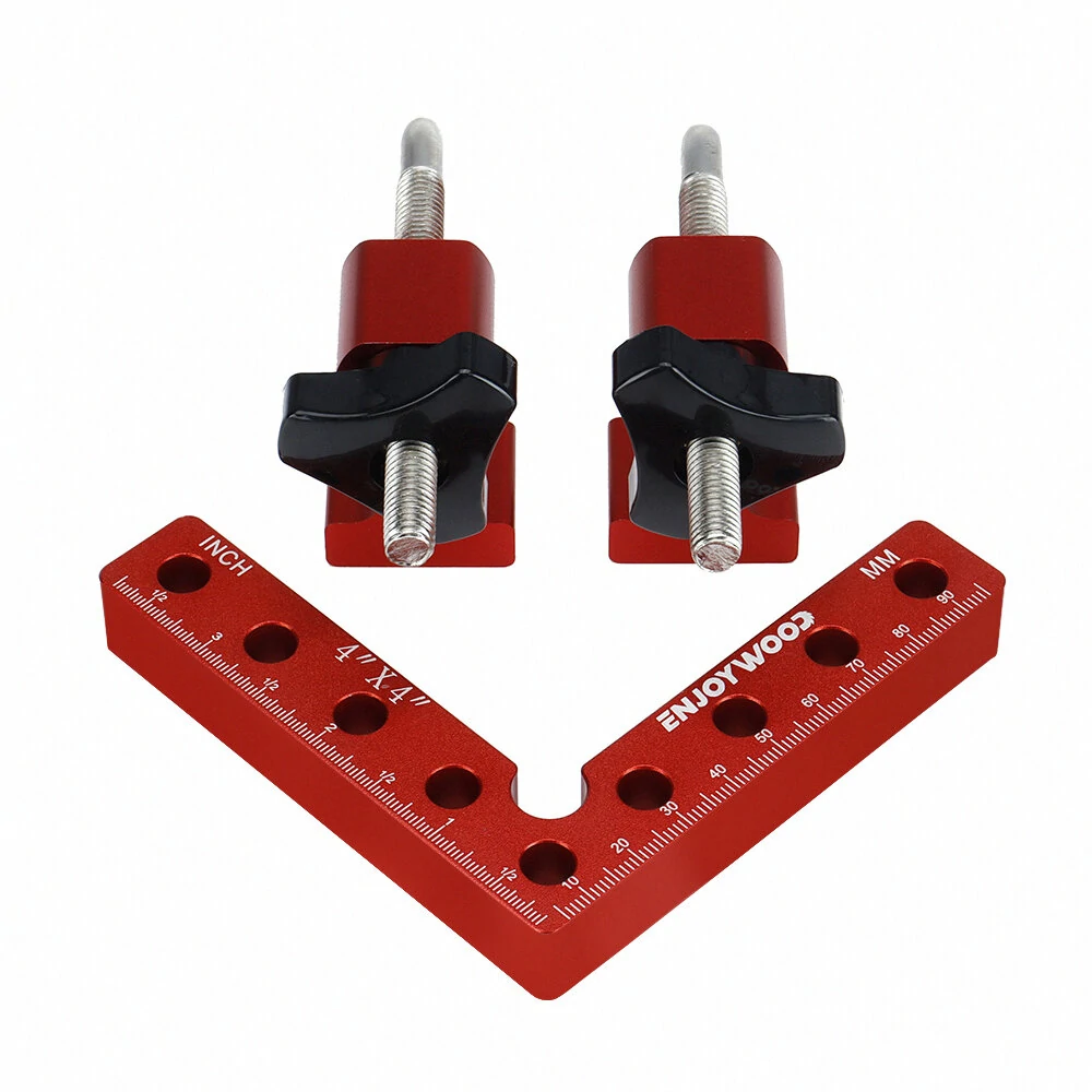 ENJOYWOOD 6PCS Right Angle Clamp - 90 Degree Positioning Tool & L-Shaped Splicing Fixture - Image 3
