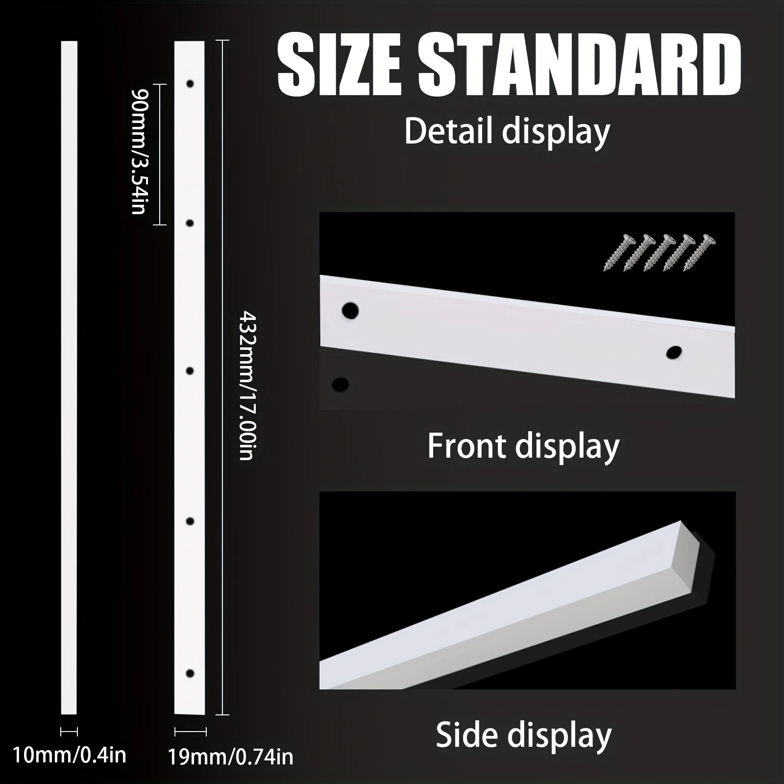 2PCS Table Saw Crosscut Sled Miter Bars | 3/4 x 3/8 x 17 | Pre-Drilled Holes for Easy Installation - Image 4