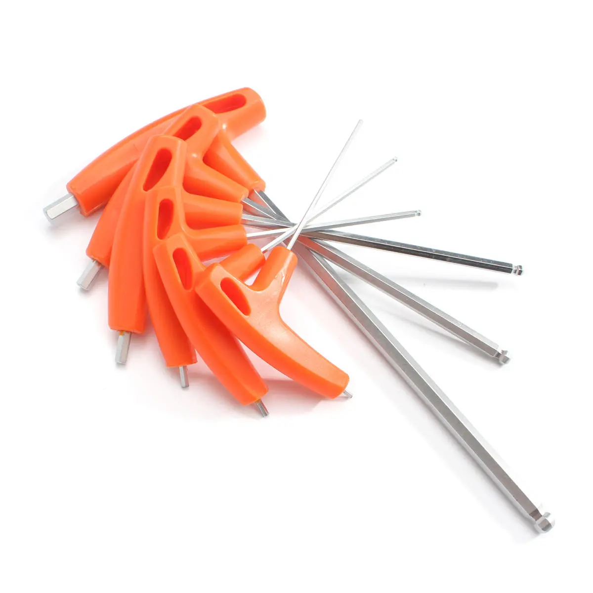 T Handle Hex Key Set - 6Pcs Ball End Allen Wrench - Long Reach 22.5mm - Image 3