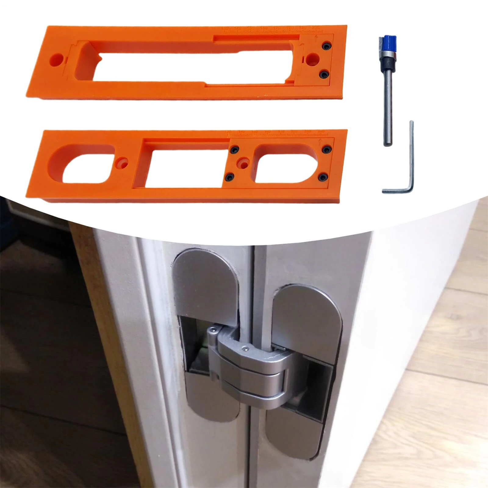 ABS Anti-Slip Door Hinge Jig - 9x2 Inch Precision Template for Easy Installation - Image 5