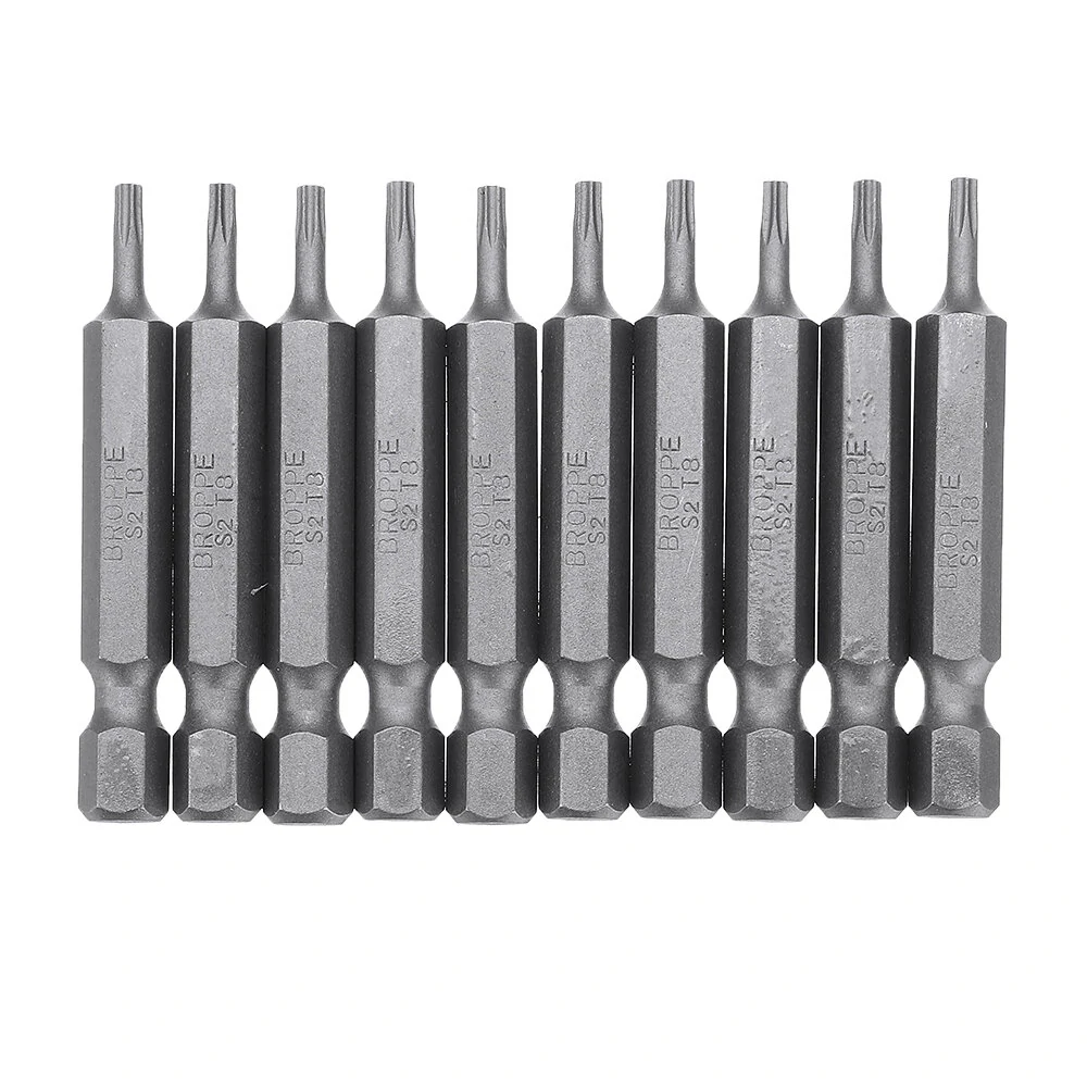 BROPPE 10Pcs Magnetic Torx Screwdriver Bits Set | T5 to T40 | 1/4 Inch Hex Shank - Image 5