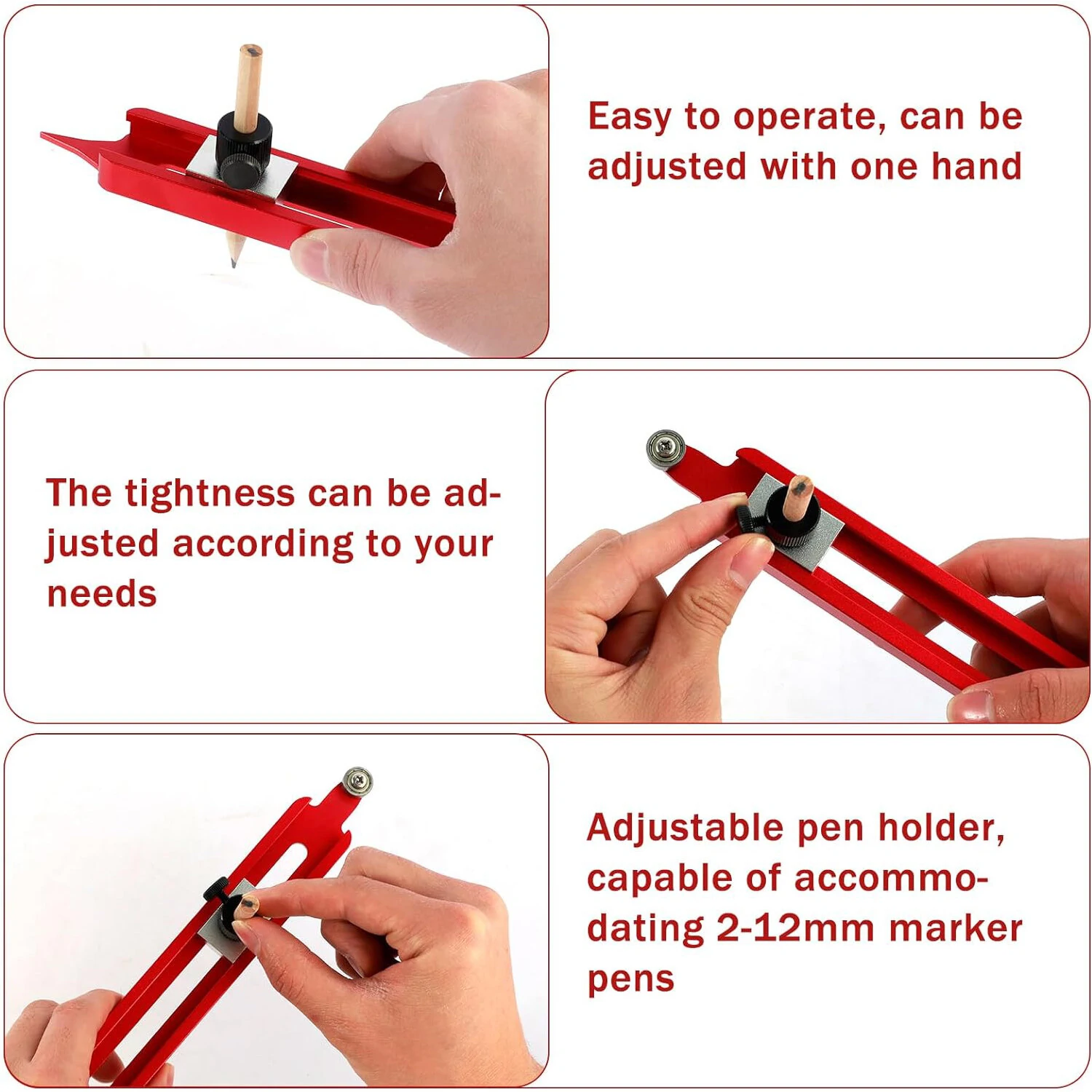 Precise Profile Duplication Tool | Contour Gauge Scribe - 300mm, Lockable - Image 3