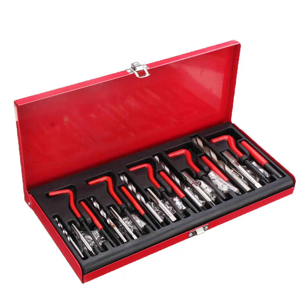 131PCS Thread Tapping Repair Tool Kit | M5 M6 M8 M10 M12 Hand Tap & Drill Set - Image 2