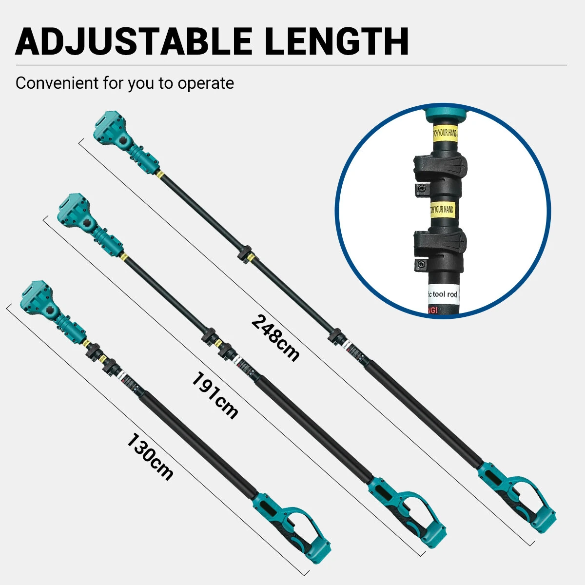 Greenworks 2-in-1 Brushless Motor Chainsaw Pole Saw Combo | Adjustable 130-248cm | Auto Oiling & 180° Head - Image 5